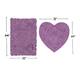 Home Weavers Bellflower Collection Absorbent Cotton 2 Piece Set Machine Washable Bath Rug
