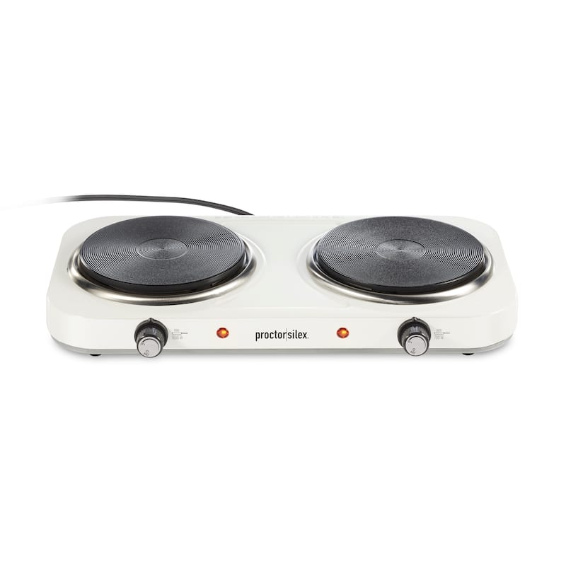 Proctor Silex Countertop Double Electric Burner