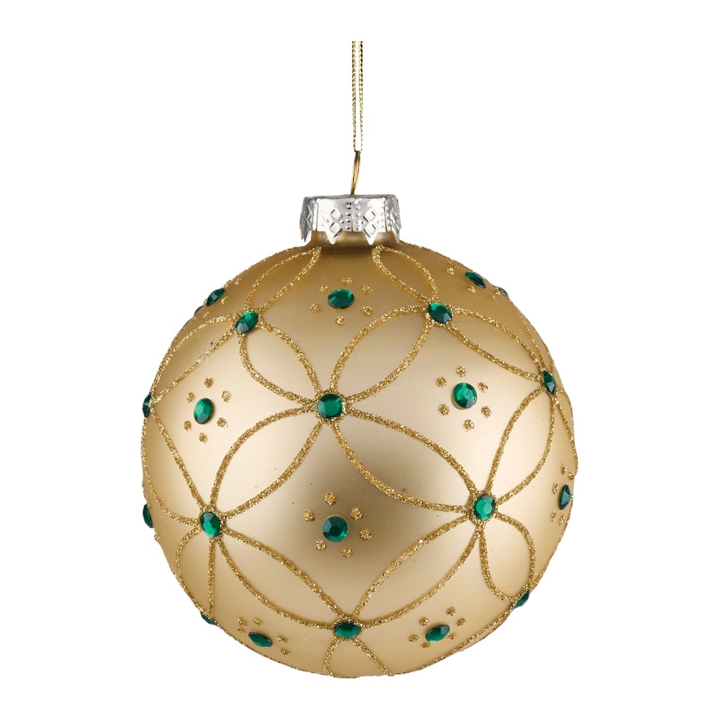 Glass Ball Ornament Set (Set of 4)