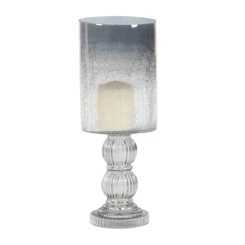 Glass Traditional Hurricane Lamp 16 x 6 x 6 - 6 x 6 x 16