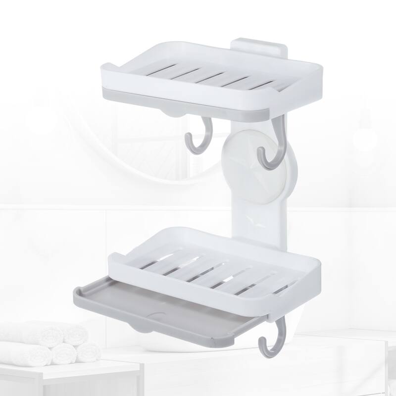 Wall Mounted Soap Dish Soap Box Soap Holder for Bathroom Kitchen