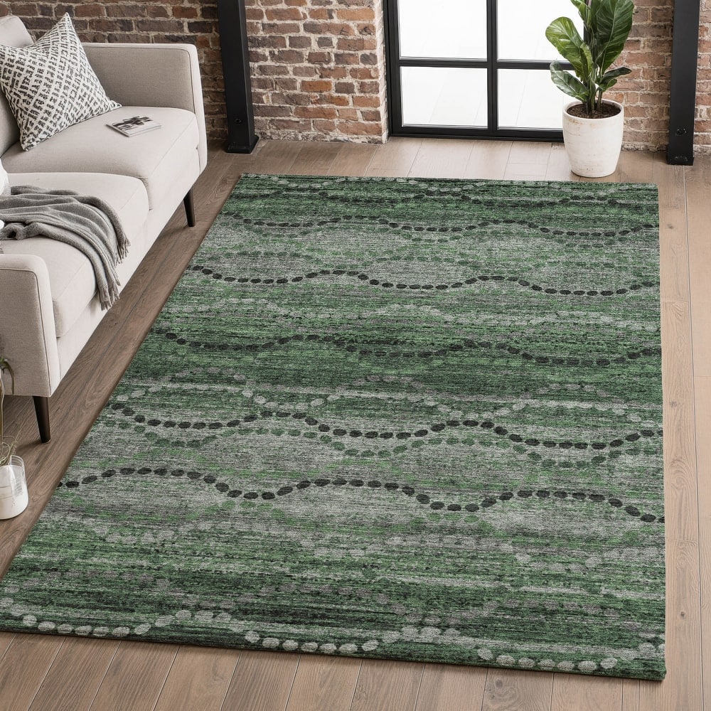 Premium Washable Super Soft Boho Stripes Mayfield Rug