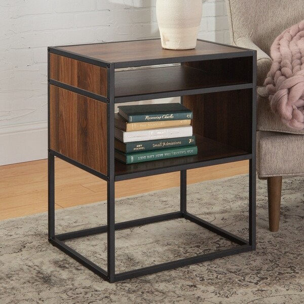 Carbon Loft Geller Side Table with Open Shelf. Opens flyout.