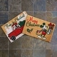 preview thumbnail 2 of 3, Licensed Disney Mickey Mouse Coir 'Merry Christmas' Graphic Door Mats, 2PK