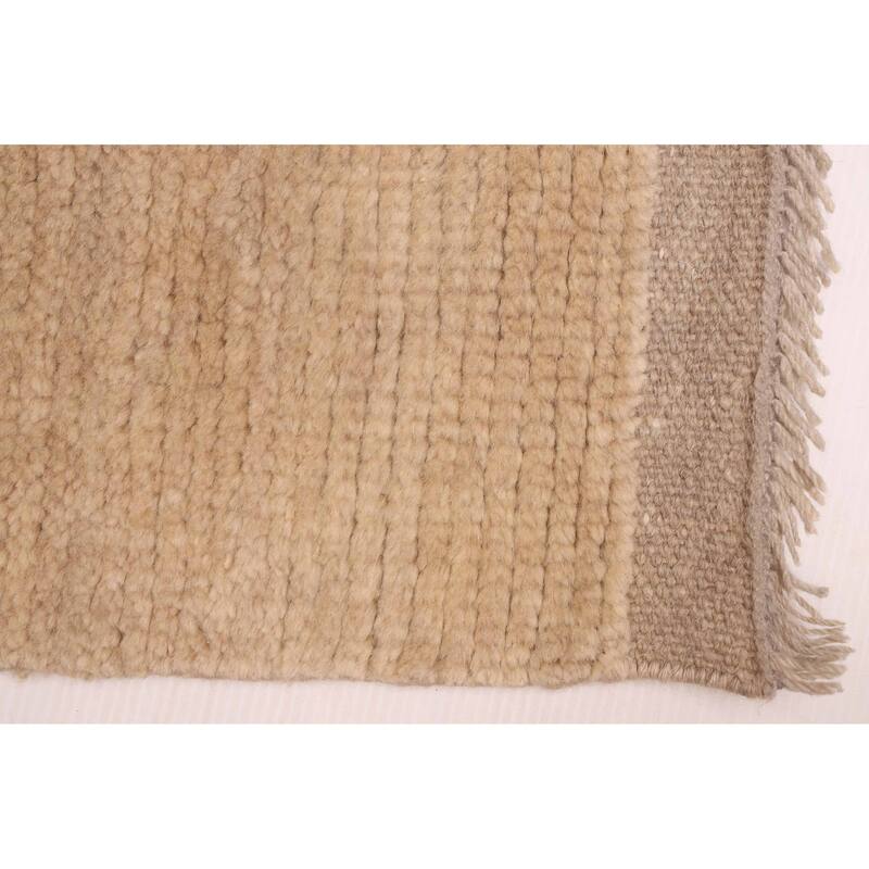 ECARPETGALLERY Hand-knotted Pak Finest Gabbeh Ivory Wool Rug - 9'3 x 12'5
