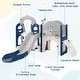 preview thumbnail 22 of 34, Toddler Slide,Swing Set 8 in 1,Kids Playground Climber Slide Playset with Basketball Hoop Freestanding Combination for Babies