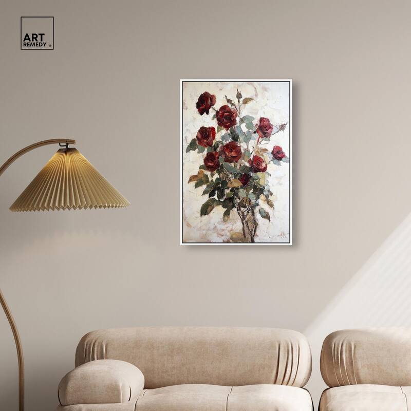 Velvet Vermilion II Canvas by Art Remedy