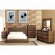preview thumbnail 8 of 18, Emallson Rustic Natural Tone Wood Low Profile 4-Piece Platform Bedroom Set by Furniture of America Eastern King