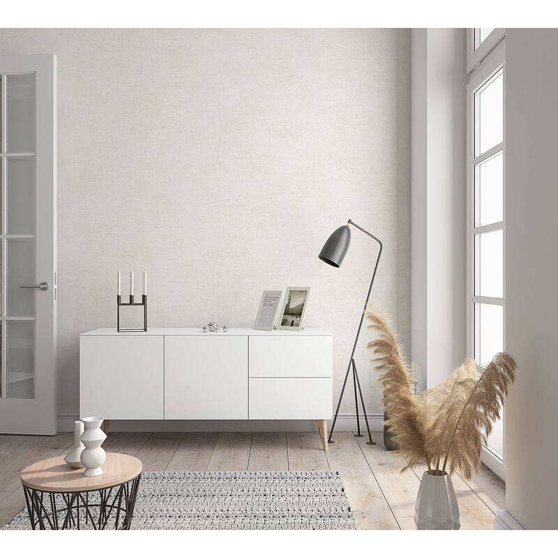 Galerie Wallcoverings Flora Plain Texture Vinyl on Non-woven Lustre Wallpaper Roll