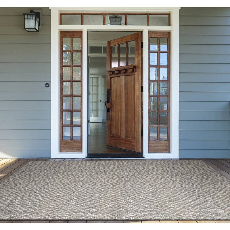 Samantha Greek Key Indoor/ Outdoor Area Rug