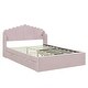 preview thumbnail 40 of 58, Full Platform Bed with Twin Trundle and 5 Storage Shelves, White Finish