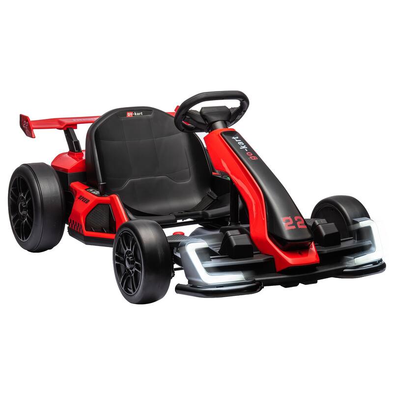 24V Kids Electric Drift Kart Ride on Toy for Kids - Red