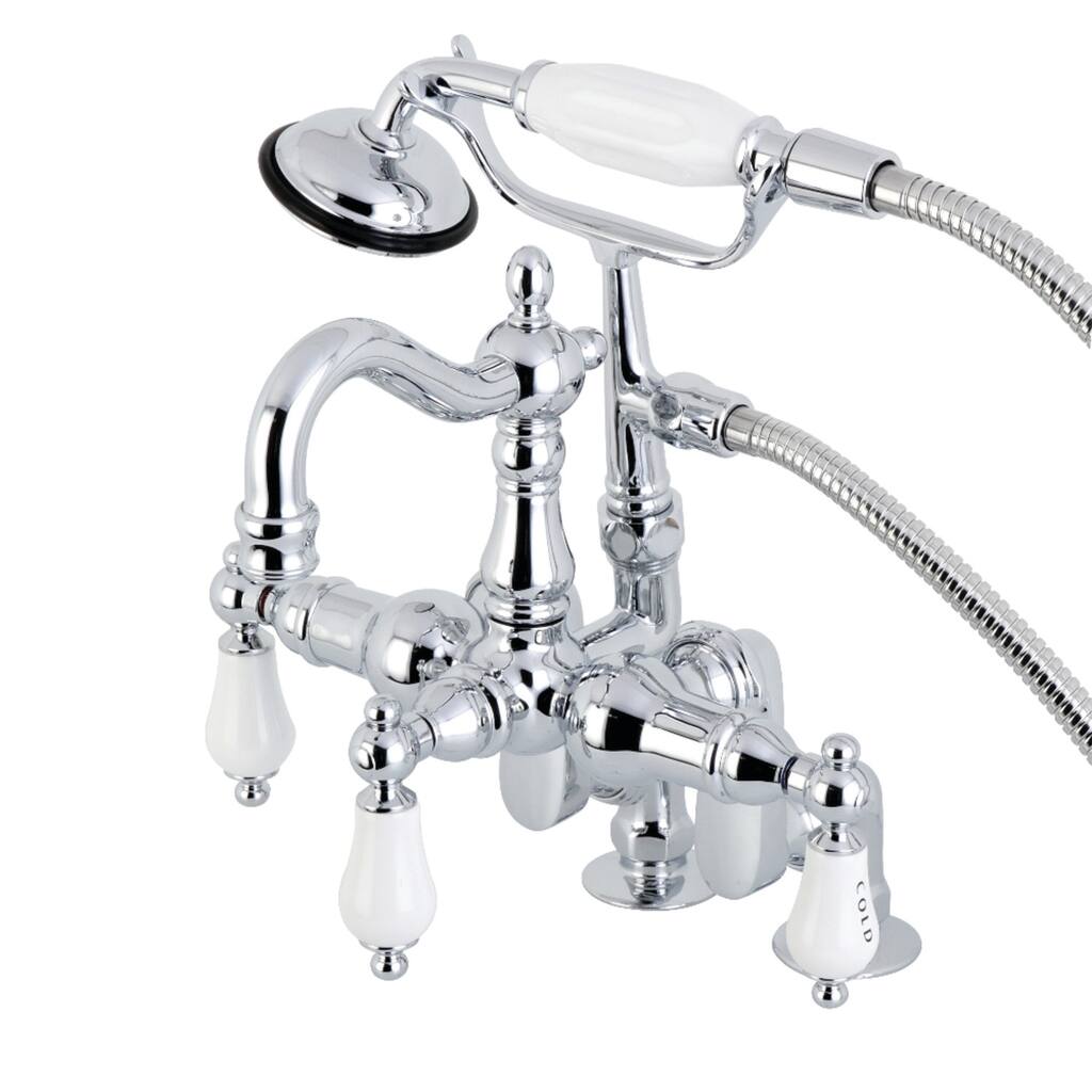 Vintage Deck Mount Clawfoot Tub Faucet with Hand Shower