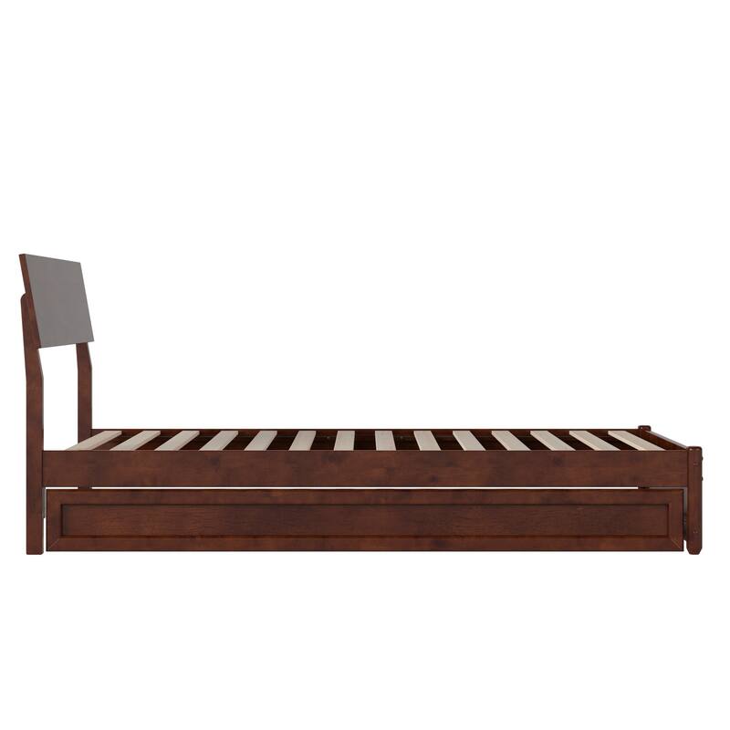 Norla Wood Platform Bed with Trundle