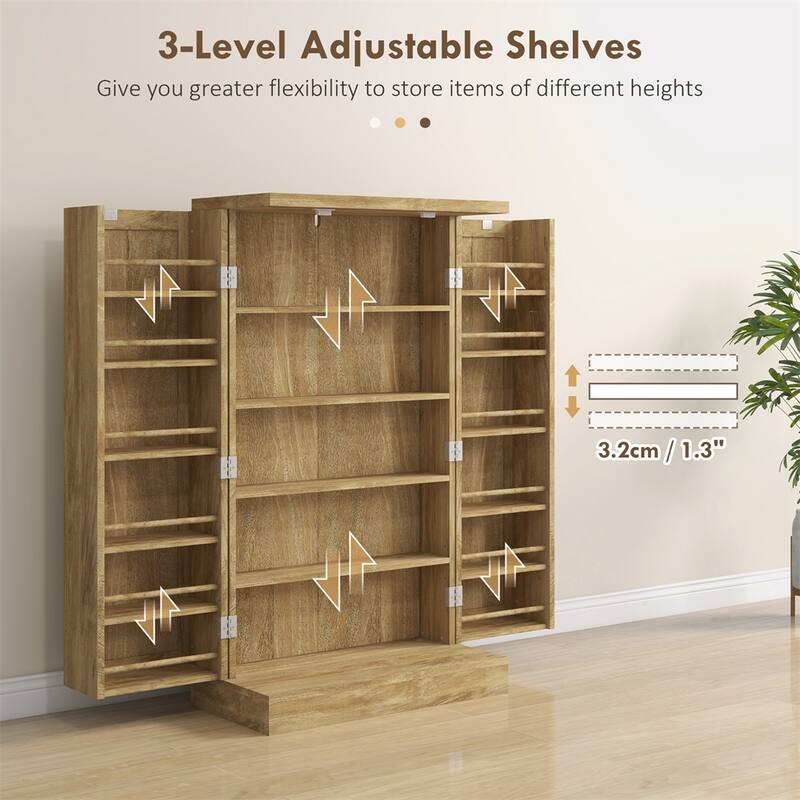 41" Kitchen Pantry Storage Cabinet,Freestanding Kitchen Cabinet