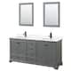 Option Dark Gray, Black Trim, Giotto Quartz Top