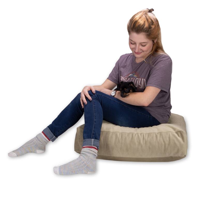 Jaxx Brio Microvelvet Floor Pillow, Meditation and Yoga Cushion