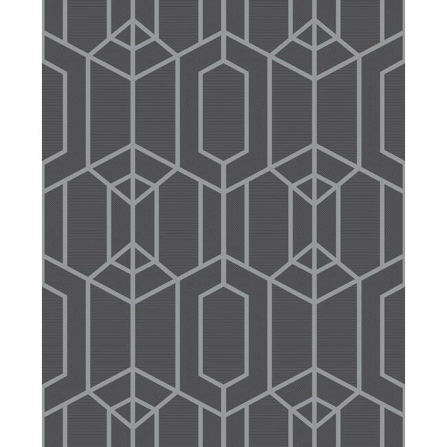 Albany Geo Dark Grey Wallpaper