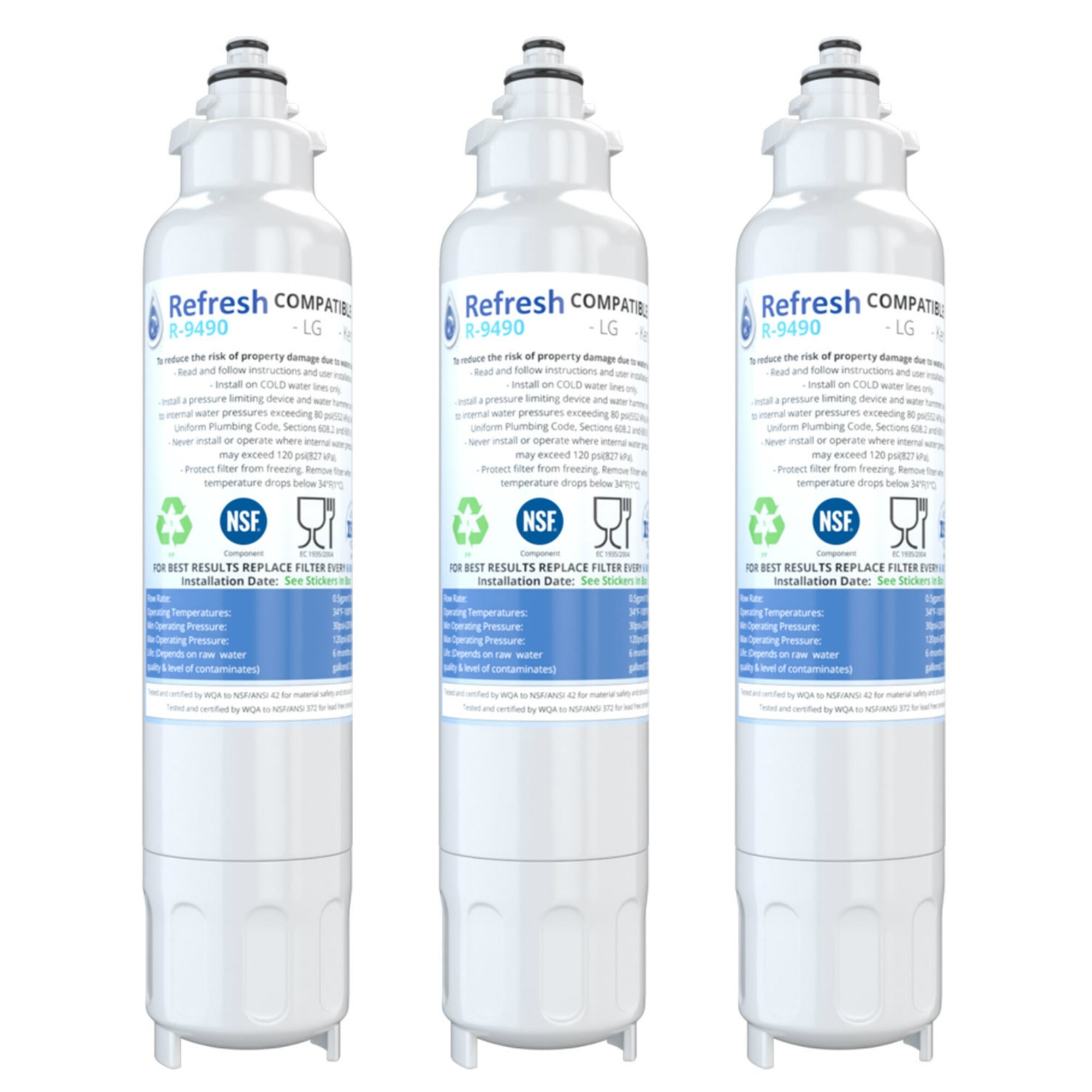 Amazon Com Excelpure Lt800p Replacement For Kenmore 46 9490 Lg Adq73613401 R 9490 Lmxs30776s Lsxs26366s Lsxs26366d Lsxs22423s Lsxs26386d Lmxc23746d Lsxs26326s Rwf3500a Refrigerator Water Filter 1pack Home Improvement