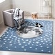 preview thumbnail 7 of 60, SAFAVIEH Carousel Kids Aine Moon Rug Light Blue/Grey - 2' x 3'