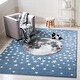preview thumbnail 47 of 61, SAFAVIEH Carousel Kids Atsumi Moon Rug 2' x 3' - Light Blue/Grey