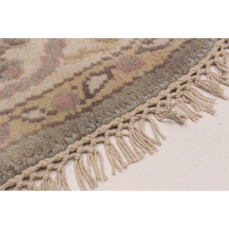 ECARPETGALLERY Hand-knotted Royal Oushak Grey Wool Rug - 5'0 x 4'10