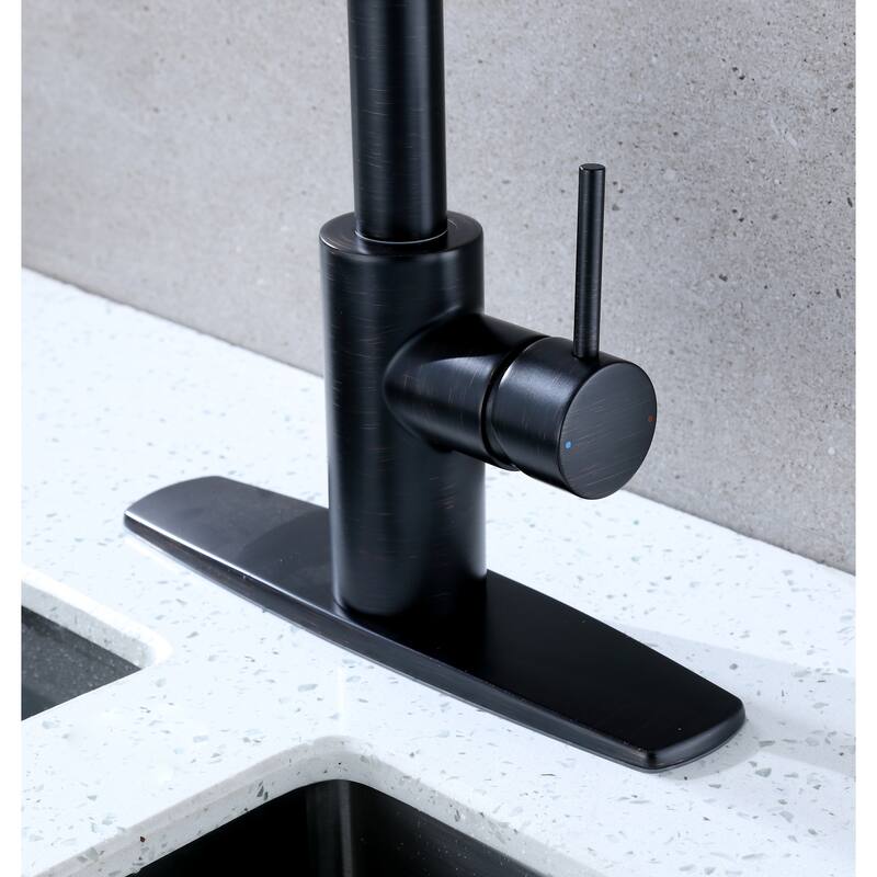 Ultra Faucets Euro Collection Single-Handle Kitchen Faucet With Pull-Down Spray