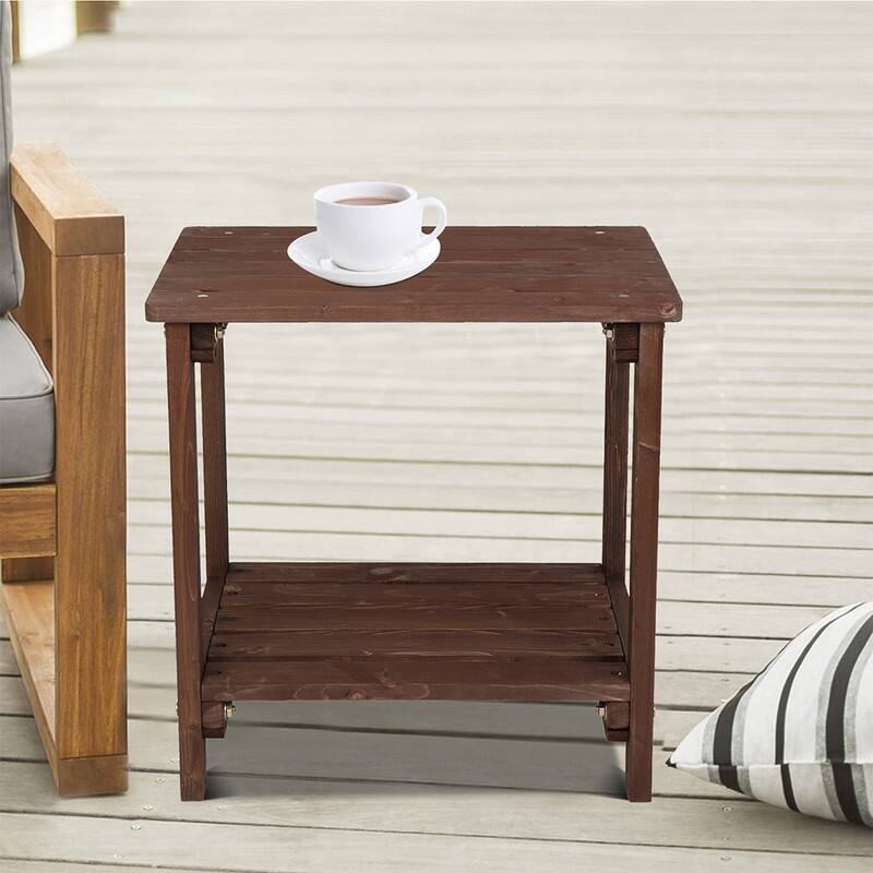 Outdoor Fir Wood End, Coffee, Side Table