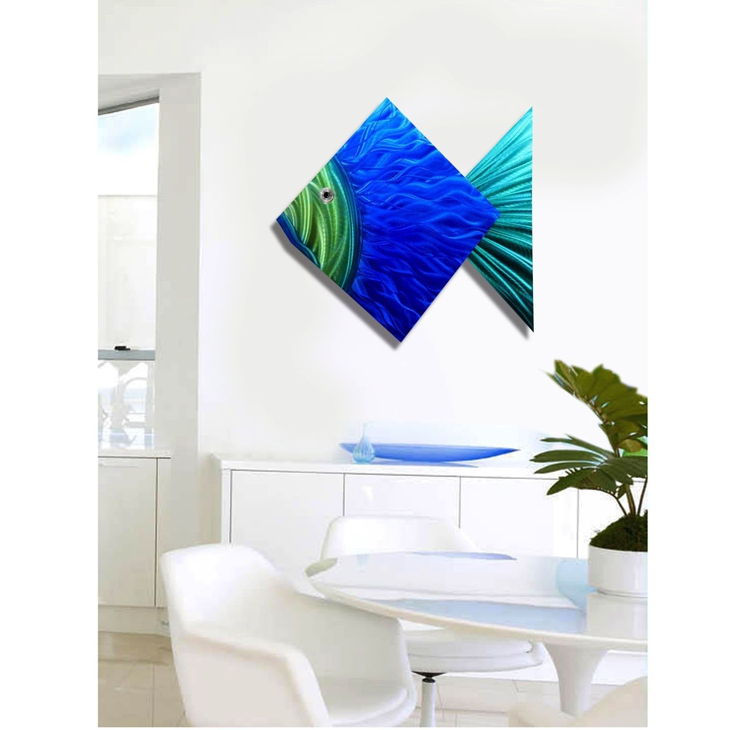 Shop Statements2000 Large Tropical Metal Wall Art Beach Ocean Decor By Jon Allen Big Fish Overstock 12455976
