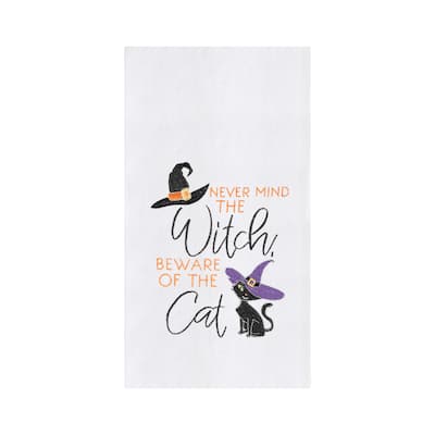 Beware of The Cat Flour Sack Kitchen Towel