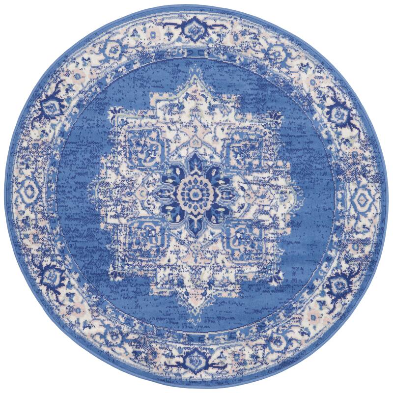 Nourison Whimsicle Modern Persian Floral Medallion Area Rug