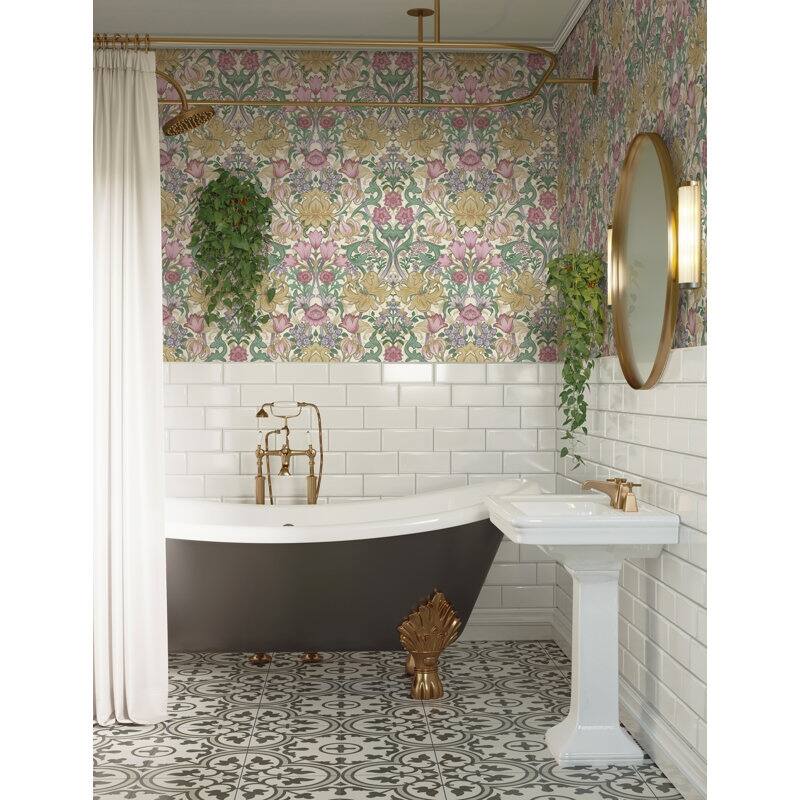 Fleurmont Floral Tapestry Non-Pasted Wallpaper - Covers 56 Square Feet