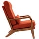 preview thumbnail 99 of 105, High Back Solid Wood Armrest Backrest Leisure Chair Accent Chair