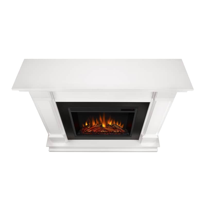 Silverton 48" Electric Fireplace in White by Real Flame