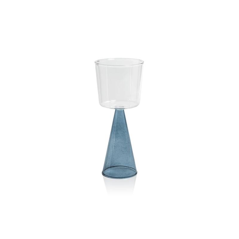 Viterbo Wine White Wine Glasses, Set of 4 - Blue