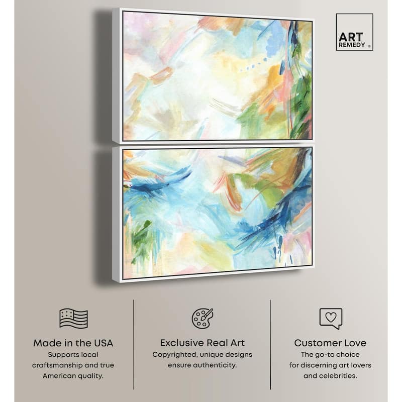 In the Beginning Canvas Set of 2 by Art Remedy