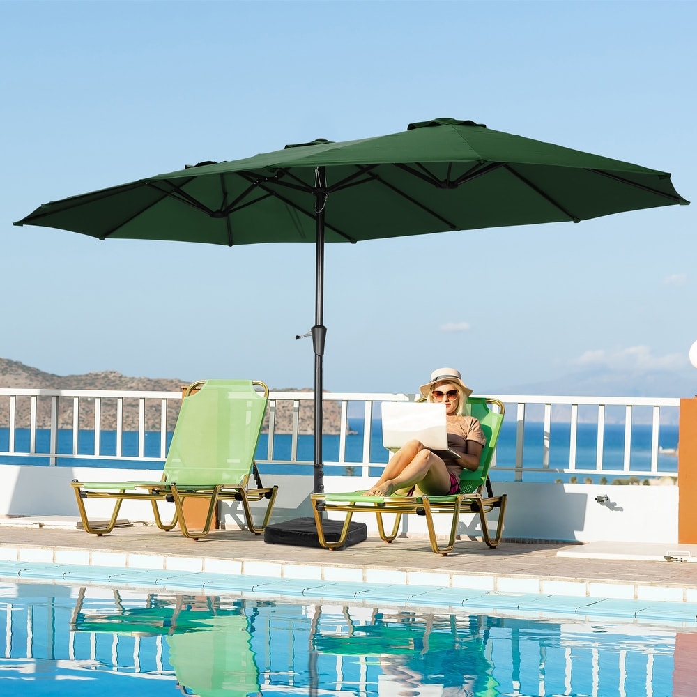Green 15 ft Patio Umbrellas - Bed Bath & Beyond