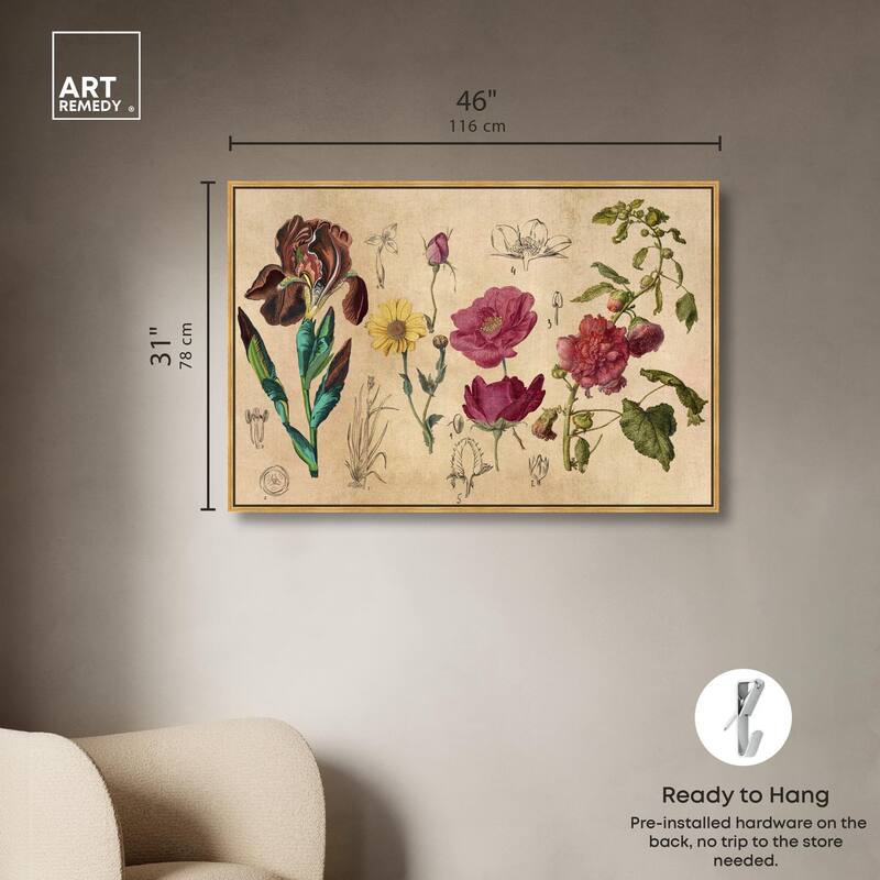 Blossoming Florals Canvas by Art Remedy