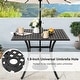 preview thumbnail 8 of 11, Nuu Garden 5-Piece Cast Aluminum Patio Dining Set with Umbrella Hole and Wide Seat