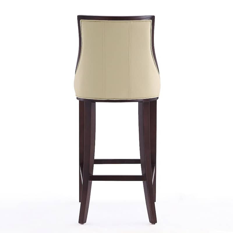 Manhattan Comfort Fifth Avenue 45 in. Walnut Beech Wood Bar Stool