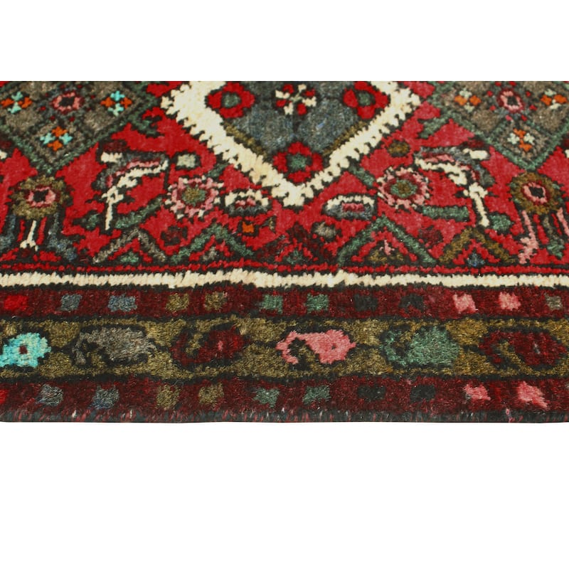 Fine Vintage Distressed Evelyn Red/Brown Runner - 2'5" x 12'8"