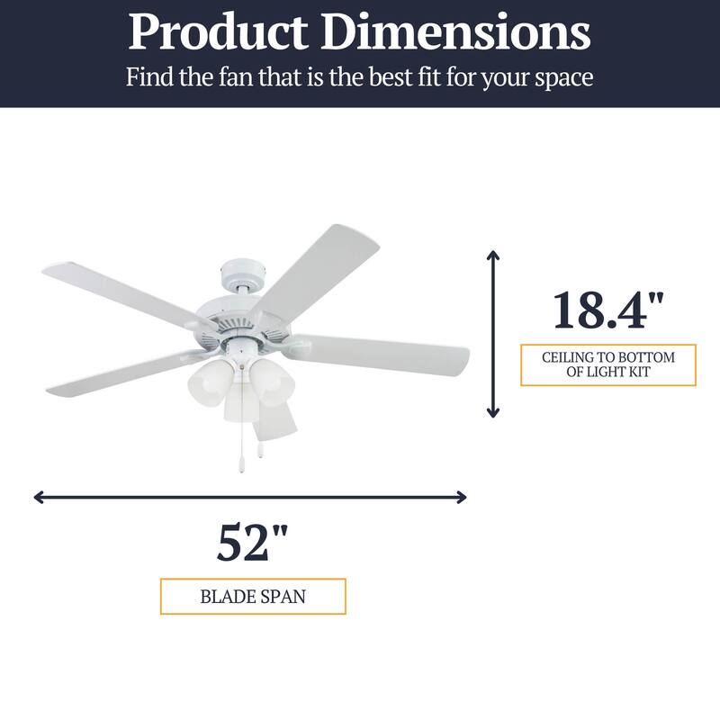52" Prominence Home Stannor Indoor Ceiling Fan, Espresso Bronze - 52