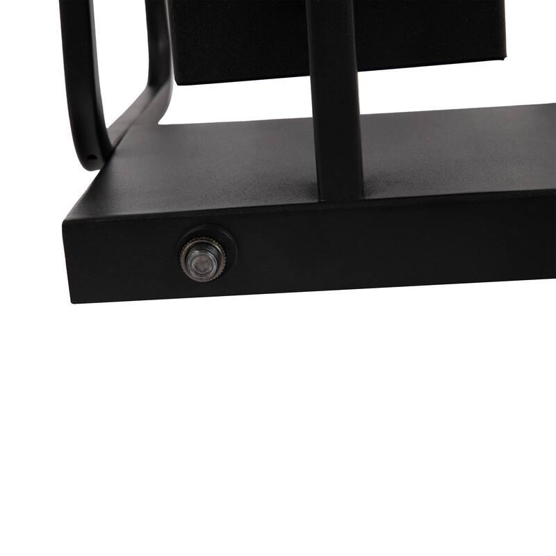 2 Pack Matte Black 1-Light Outdoor Wall Lighting Sconce Dusk to Dawn