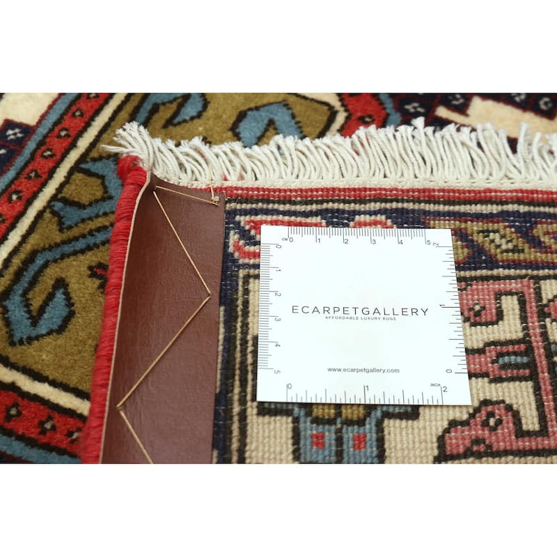 ECARPETGALLERY Hand-knotted Kayseri Vintage Red Wool Rug - 3'3 x 5'0