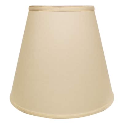 Extra Deep Hardback Lampshade with Washer Fitter, Beige