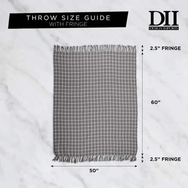 DII Slub Stripe Decorative Throw