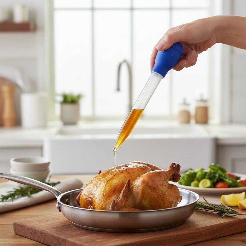 Chef Craft Nylon Tube Turkey Baster, 1.5oz Capacity