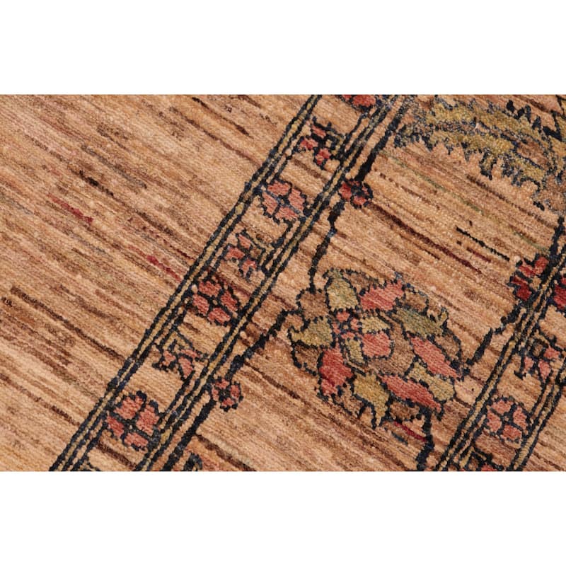 Rustic Ombre Zemeen Gabbeh Hand Knotted Wool Area Rug