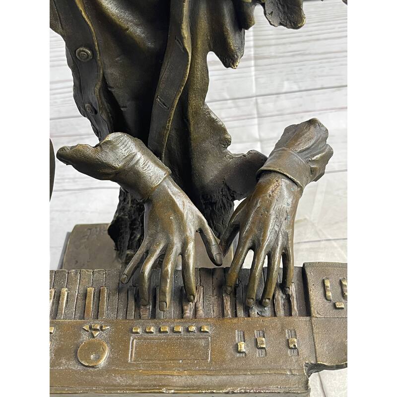 Isaac Hayes Bronze Sculpture African American Black Art Musician Pianist Keyboard