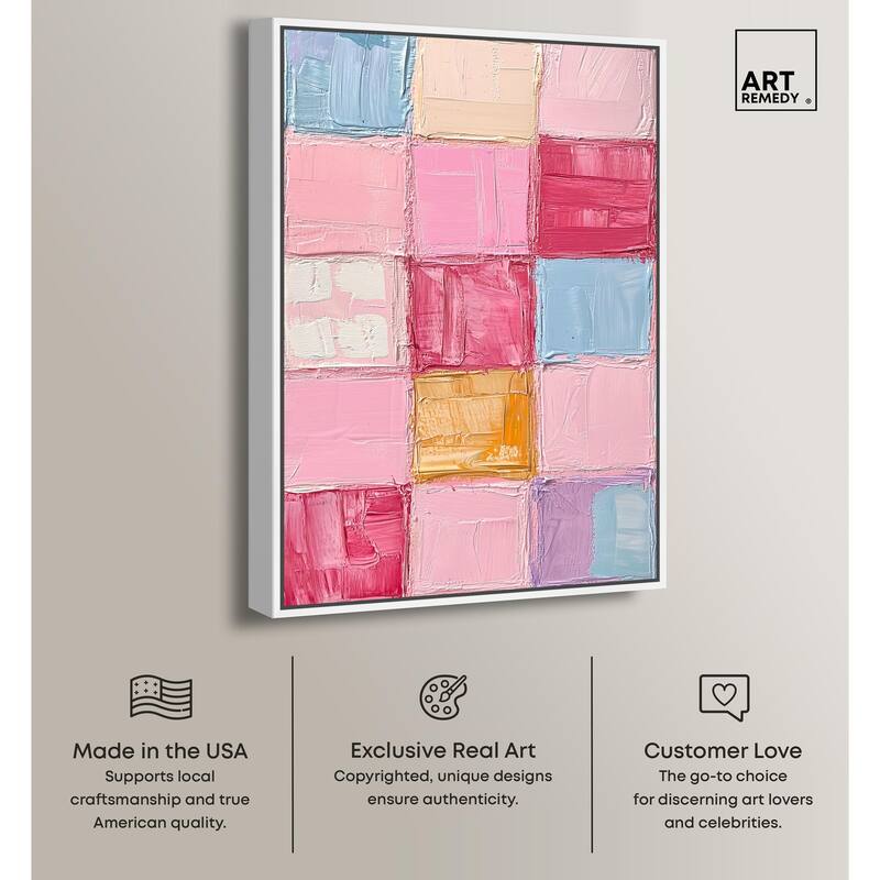 Color Squares II Canvas by Art Remedy